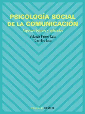 cover image of Psicología social de la comunicación